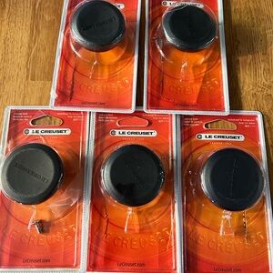 Le Creuset Black Replacement Knobs for Cookware (Set of 5)